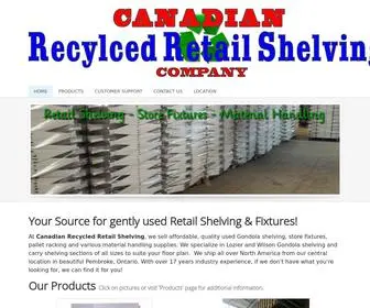 Canadianrecycledretailshelving.com(Canadian Recycled Retail) Screenshot