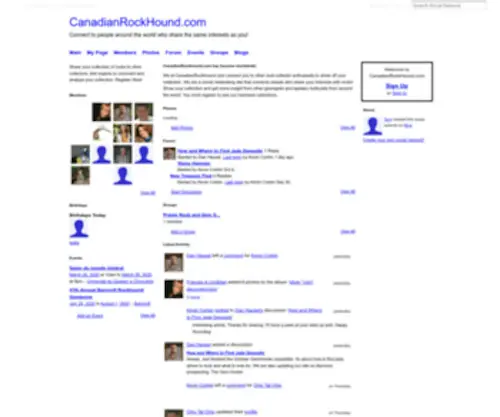 Canadianrockhound.com(De beste bron van informatie over Science magazine) Screenshot