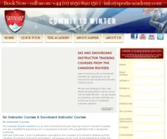 Canadianrockiesacademy.com(Ski Instructor Courses) Screenshot