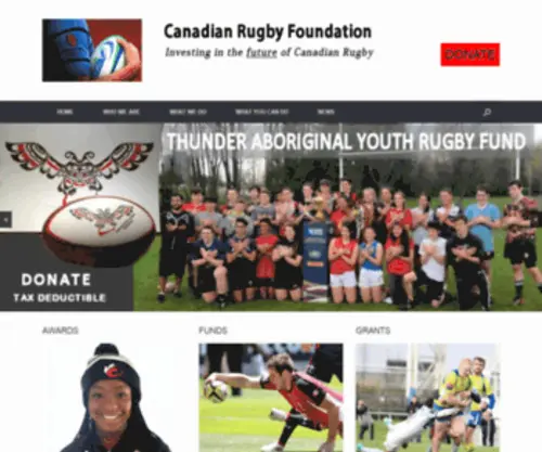 Canadianrugbyfoundation.ca(Investing in the Future of Canadian Rugby) Screenshot