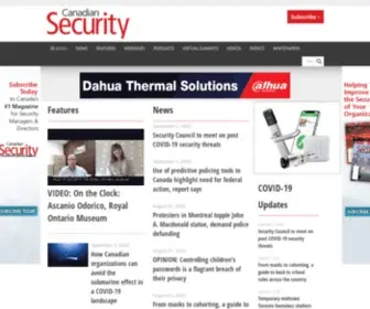 Canadiansecuritymag.com(Canadian Security Magazine) Screenshot
