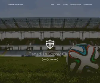 Canadiansoccerclub.com(Canadian Soccer Club) Screenshot