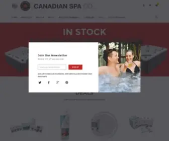 Canadianspa.com(Canadian Spa Company US) Screenshot