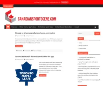 Canadiansportscene.com(Canadian Sport Scene) Screenshot