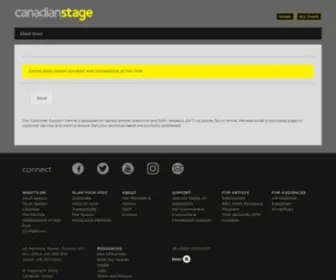 Canadianstage.com(Canadianstage) Screenshot