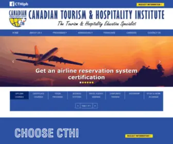 Canadiantourisminstitute.com(Canadian Tourism and Hospitality Institute) Screenshot