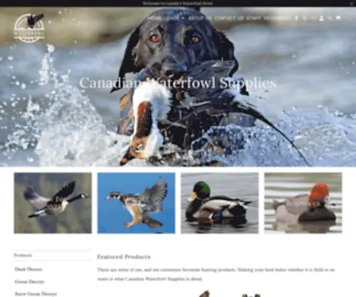 Canadianwaterfowlsupplies.com(Canadian Waterfowl Supplies) Screenshot