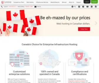 Canadianwebhosting.com(Canadian Web Hosting) Screenshot
