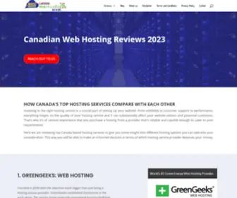 Canadianwebhostingreview.ca(Canadian Web Hosting Reviews) Screenshot