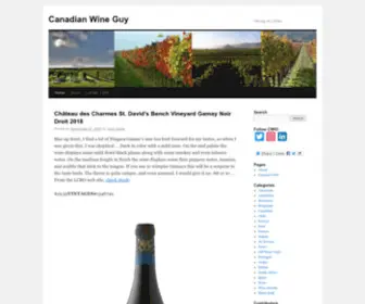 Canadianwineguy.com(Canadian Wine Guy) Screenshot