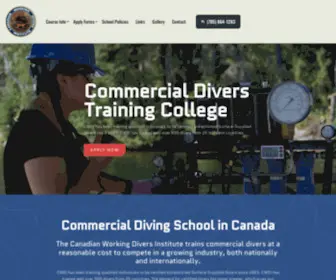 Canadianworkingdivers.com(Canadian Working Divers Institute) Screenshot