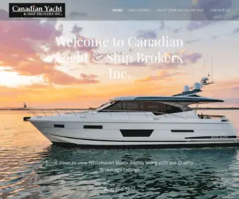 Canadianyacht.ca(Canadian Yacht & Ship Brokers Inc) Screenshot