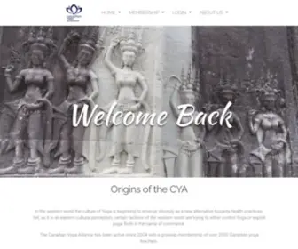 Canadianyogicalliance.com(Canadian Yoga Alliance) Screenshot