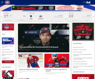Canadiens.com(Site officiel des Canadiens de Montréal) Screenshot
