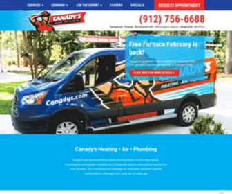 Canadys.com(HVAC Savannah) Screenshot