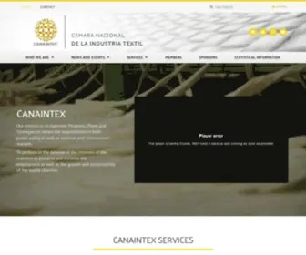 Canaintex.com(Cámara Nacional de la Industria Textil) Screenshot