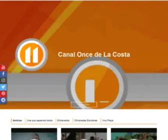 Canal11Delacosta.com.ar(Canal 11 de La Costa) Screenshot