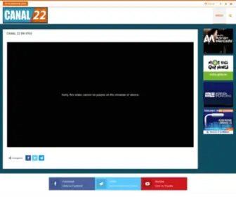 Canal22Web.com(Canal 22 web) Screenshot