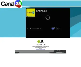Canal25RD.com(CANAL 25) Screenshot