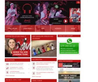 Canal3.ch(Startseite) Screenshot