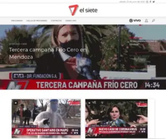 Canal7Mendoza.com.ar(Canal Siete Mendoza » El Siete) Screenshot