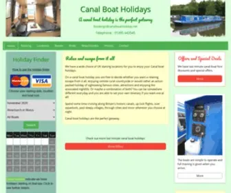 Canalboatholiday.net(Narrowboat Hire from a choice of UK bases) Screenshot