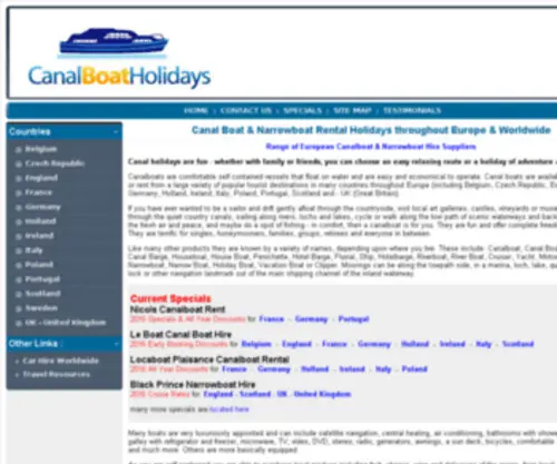 Canalboatholidays.com(Canalboatholidays) Screenshot