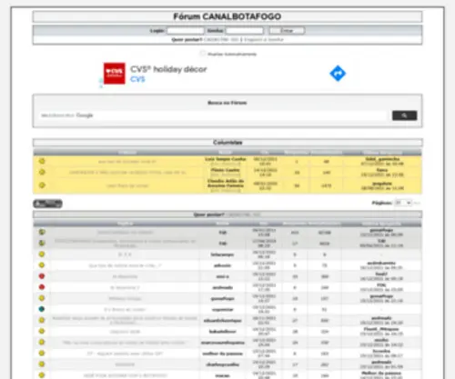 Canalbotafogo.com(Fórum) Screenshot