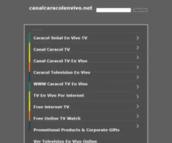 Canalcaracolenvivo.net(CANAL CARACOL EN VIVO) Screenshot