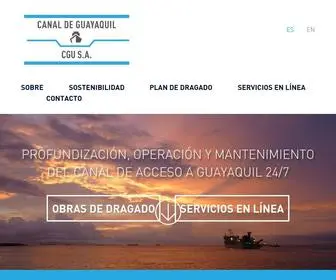 Canaldeguayaquil.com(Canal De Guayaquil CGU S.A) Screenshot