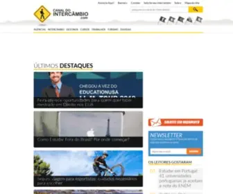 Canaldointercambio.com(Canal do intercâmbio) Screenshot