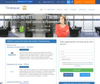Canalecallcenter.it(Offerte di Lavoro del Canale Call Center e Telemarketing) Screenshot