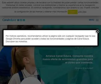 Canaleduca.com(Canal Educa) Screenshot