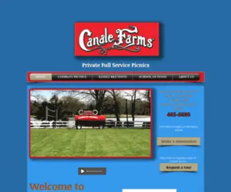 Canalefarms.com(Canale Farms Corpoate Events) Screenshot