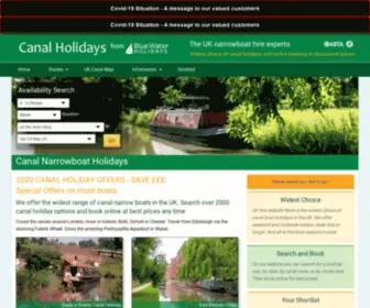 Canalholidays.com(Canal Holidays UK) Screenshot