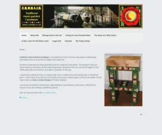 Canalia.co.uk(Hand-Painted Canalware) Screenshot