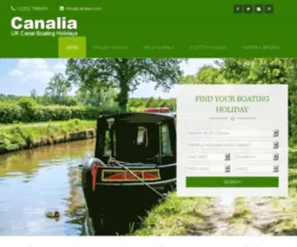 Canalia.com(Canal Boat Holidays) Screenshot