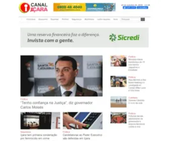 Canalicara.com(Canal Içara) Screenshot