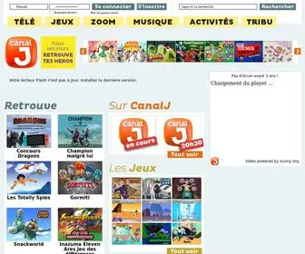 Canalj.fr(Dessins-animés, séries, programme TV, vidéos et jeux gratuits) Screenshot