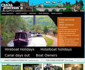 Canaljunction.com(Canal boat holidays uk) Screenshot