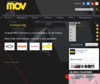 Canalmov.pt(Canal MOV) Screenshot