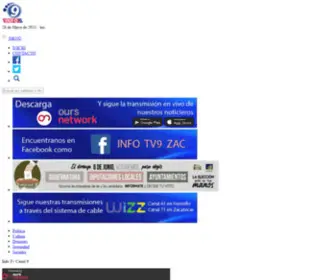 Canalnuevezacatecas.com.mx(Info TV 9) Screenshot