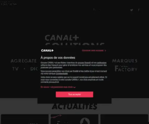 Canalplusbrandsolutions.fr(Canal Plus Brand Solutions) Screenshot