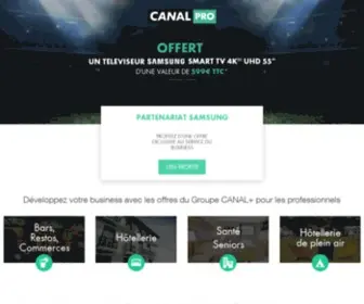 Canalpro.fr(Découvrez les offres d&#039;abonnement CANAL pour les professionnels) Screenshot
