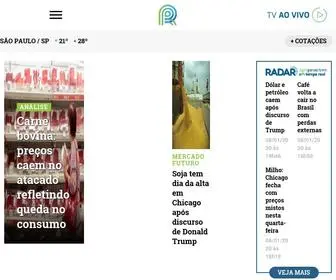 Canalrural.com.br(Canal Rural: Seu Portal de Notícias do Agronegócio Brasileiro) Screenshot