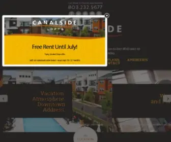 Canalsidecolumbia.com(Apartments in Downtown Columbia) Screenshot