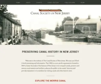 Canalsocietynj.org(Canal Society of New Jersey) Screenshot