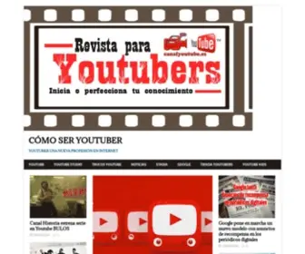 Canalyoutube.es(Cómo ser youtuber) Screenshot