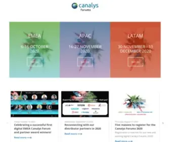 Canalyschannelsforum.com(Canalys Events) Screenshot