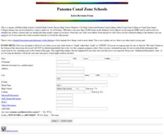 Canalzone.com(Panama Canal Zone School Alumni Directory) Screenshot